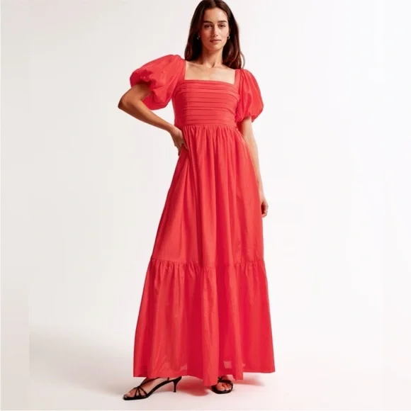 A&F Emerson Drama Bow Back Maxi Dress - Picture 3 of 7